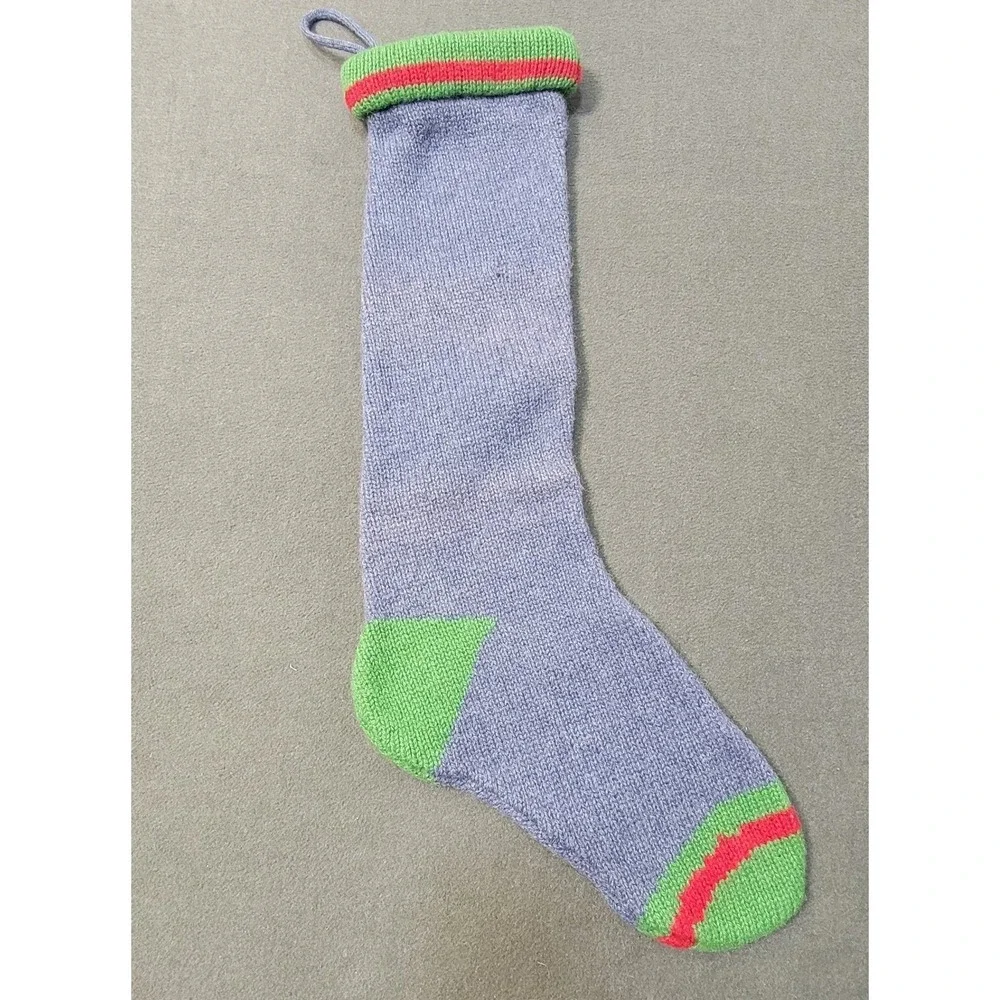 Pottery Barn Kids‎ Christmas Stockings Snowman Wool Fair Isle Long Knit Snow